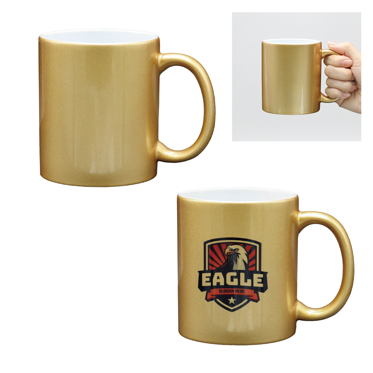 マグカップ　ゴールド