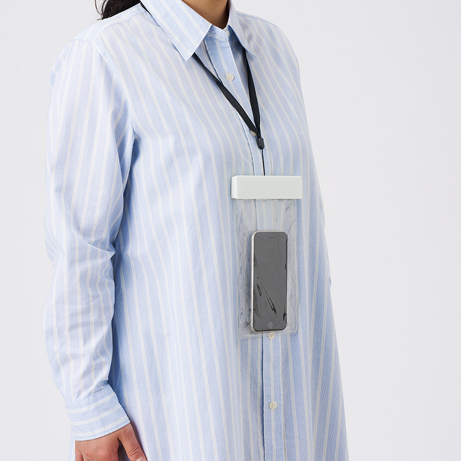 モバイルウォータープルーフポーチ6.9インチ(クリップ全面印刷対応)