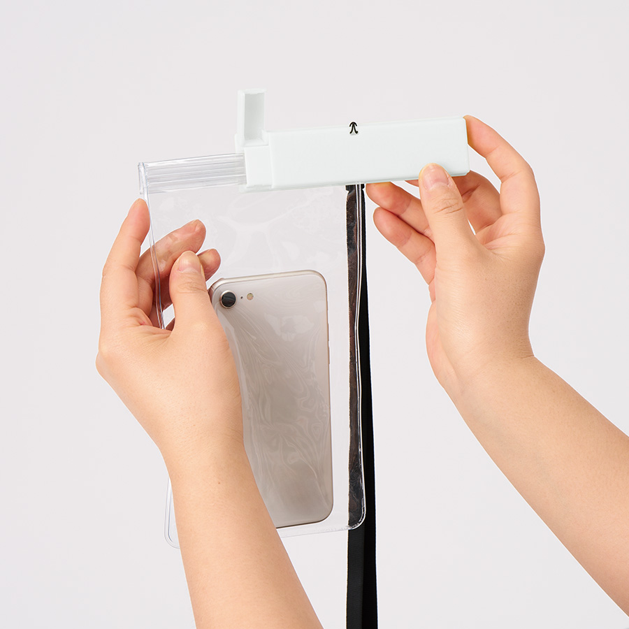 モバイルウォータープルーフポーチ6.9インチ(クリップ全面印刷対応)