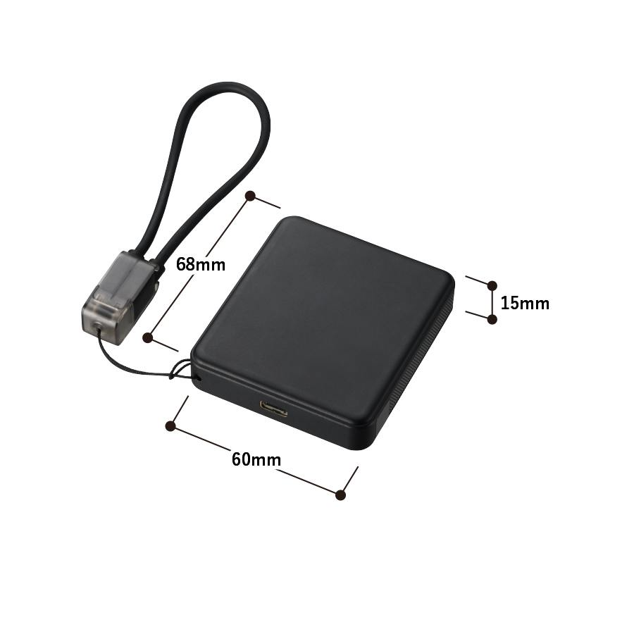 PD急速充電コードストラップ付モバイルチャージャー5000(全面印刷対応)