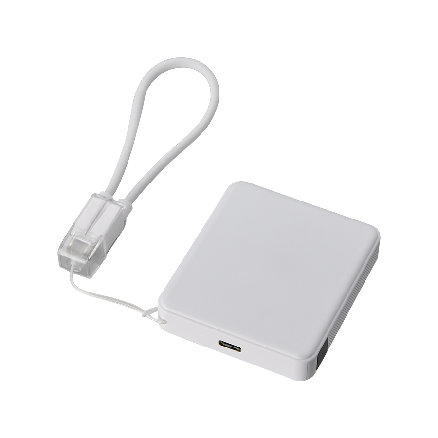 PD急速充電コードストラップ付モバイルチャージャー5000(全面印刷対応)