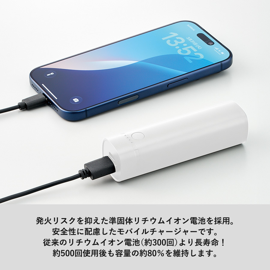 ポケットスリムモバイルチャージャー2000(準固体使用)