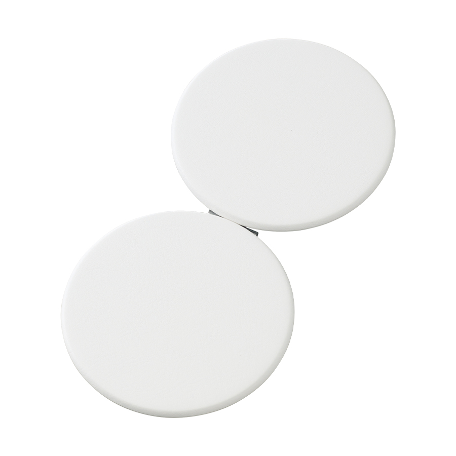 全面印刷できる合皮コンパクトミラー ラウンド(両面対応)