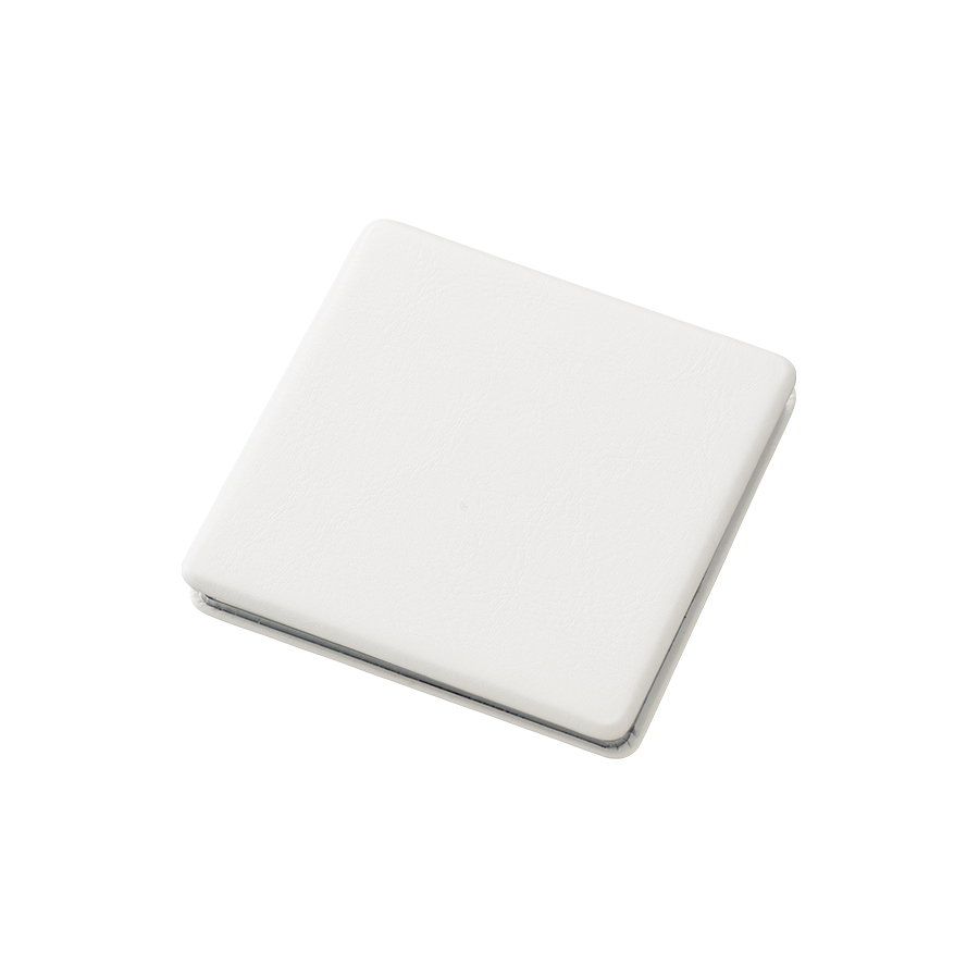 全面印刷できる合皮コンパクトミラー スクエア(両面対応)