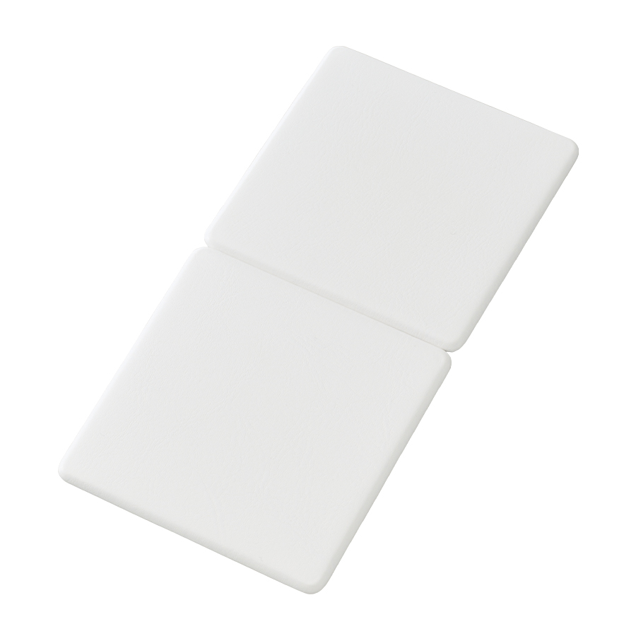 全面印刷できる合皮コンパクトミラー スクエア(両面対応)