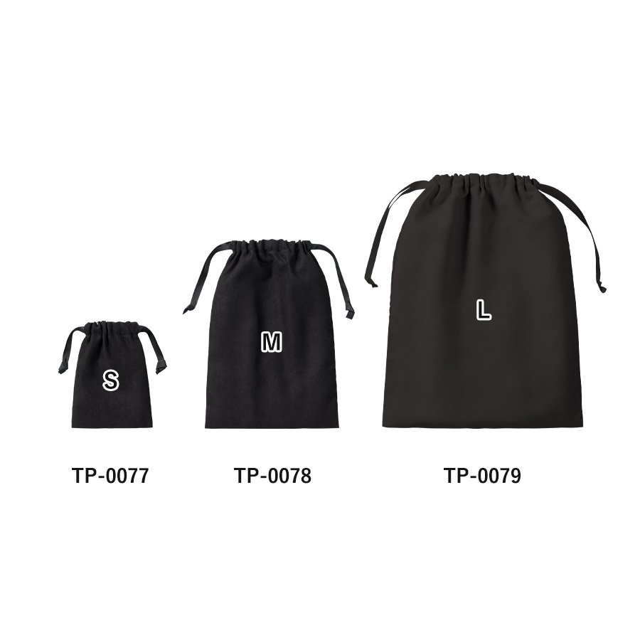 スウェード風巾着(M)