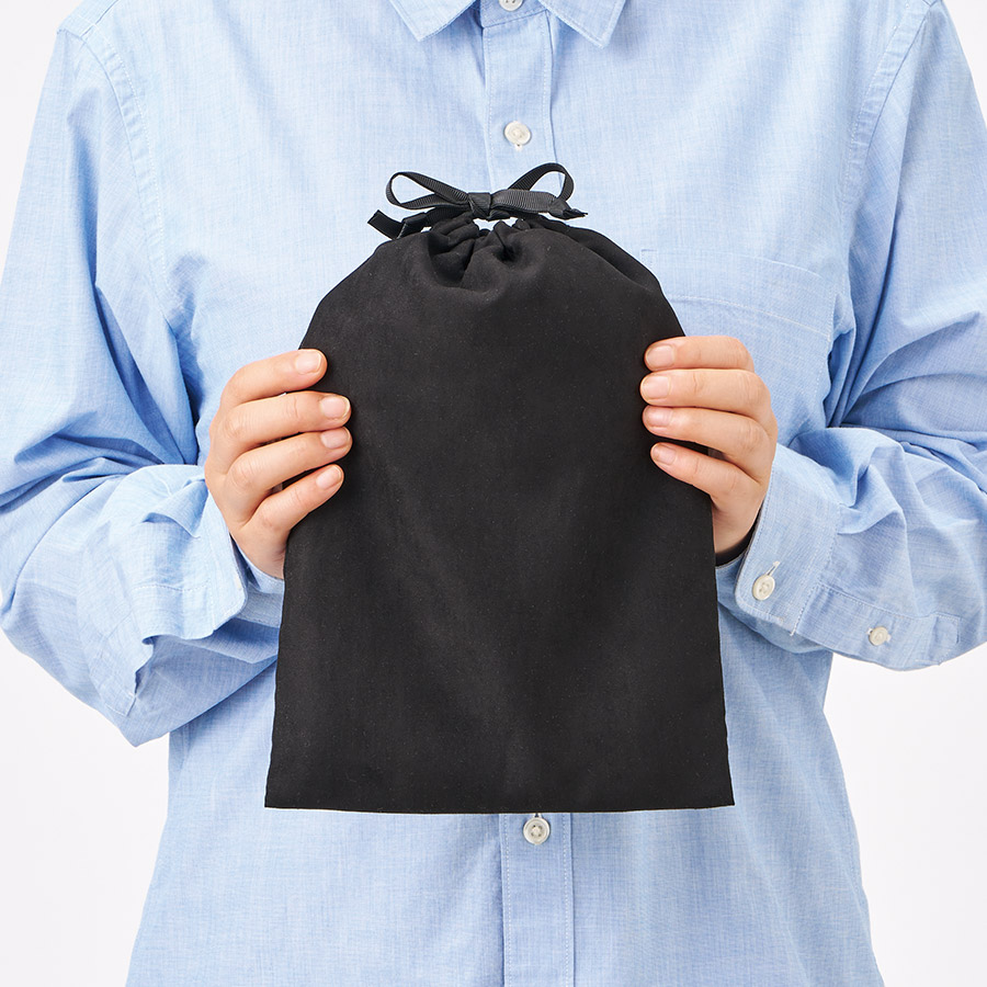 スウェード風巾着(M)