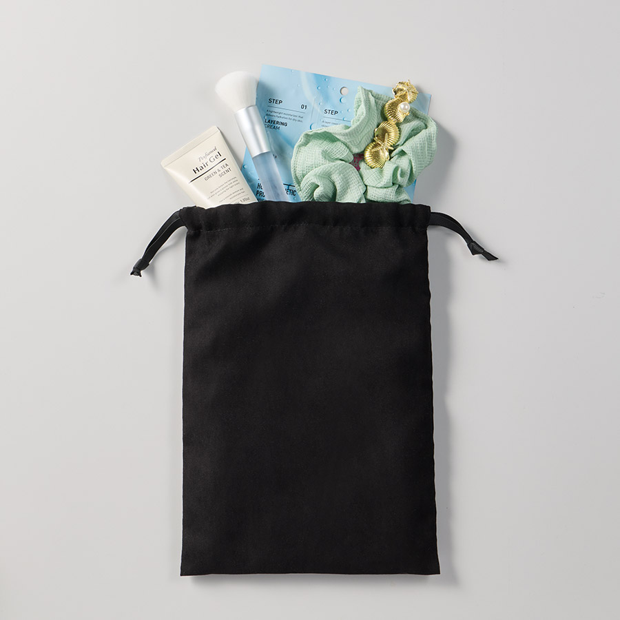 スウェード風巾着(M)