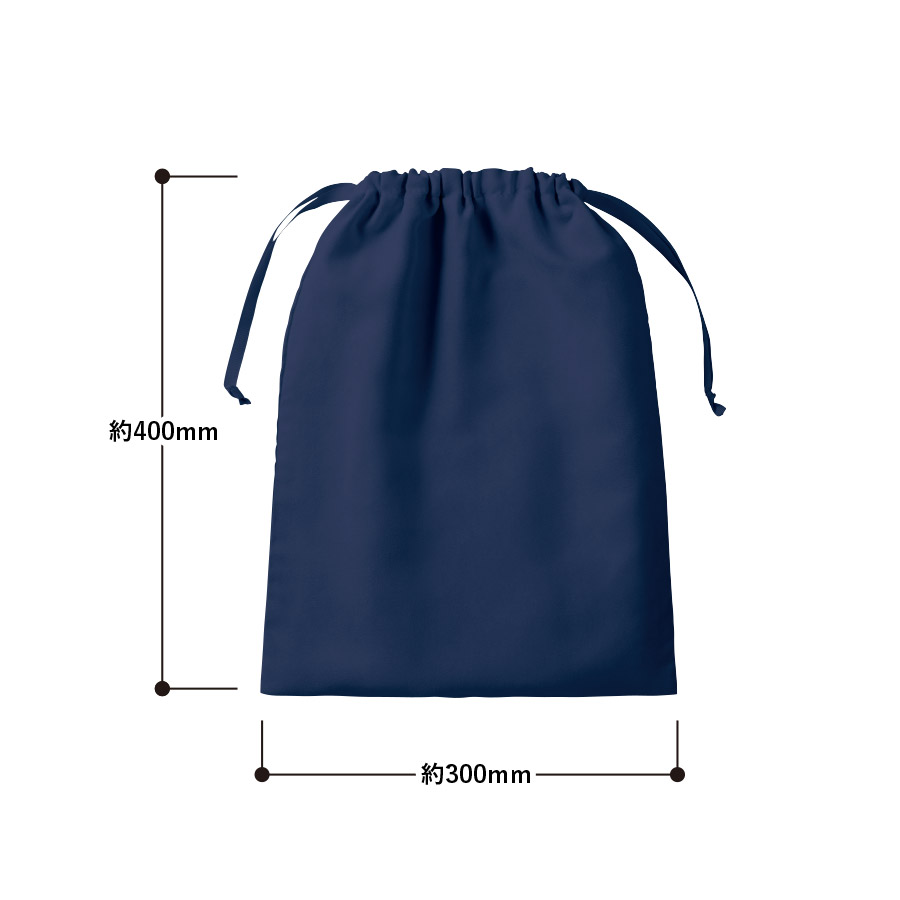 スウェード風巾着(L)