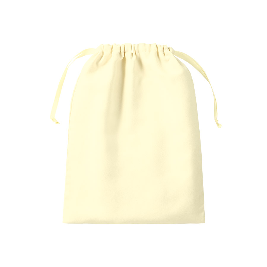 スウェード風巾着(L)