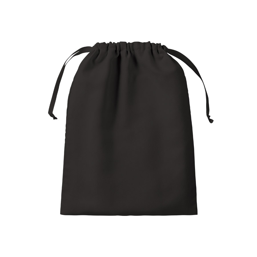 スウェード風巾着(L)