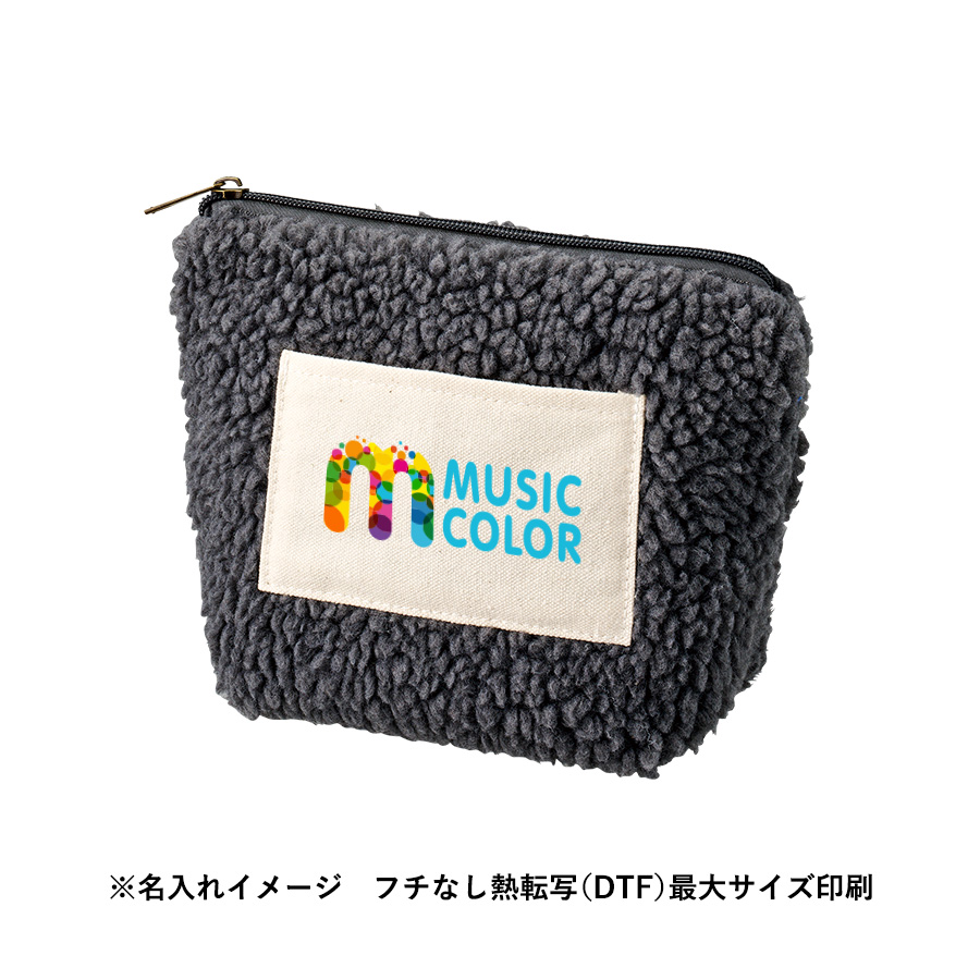 ボア&キャンバスポケットデイリーポーチ