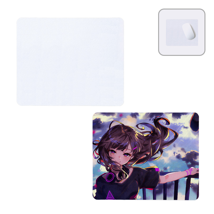 ソフトマウスパッド スクエア　ラージ　ホワイト