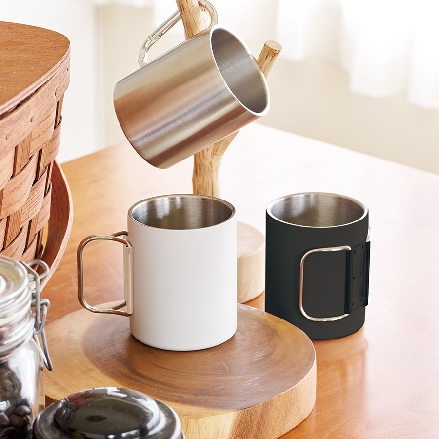 折りたたみハンドルステンレスマグ ver.2