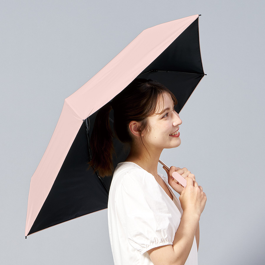 ラペルクリップ遮光折りたたみ傘