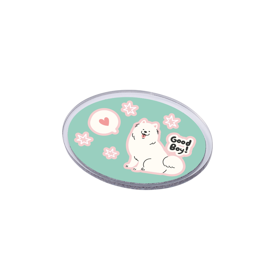 アクリルマグネット オーバル