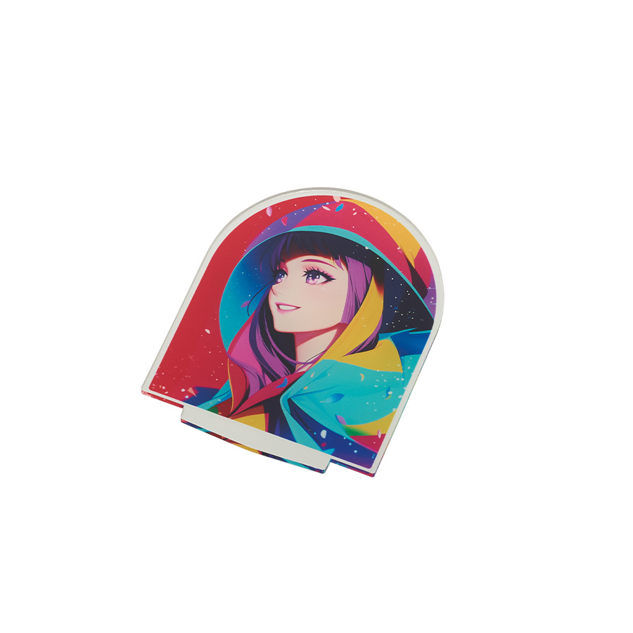 アクリルライトスタンド六角用プレートS 3mm クリア