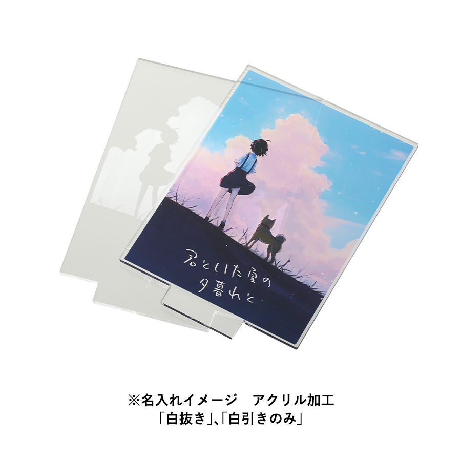 アクリルライトスタンド六角用プレートL 3mm×2枚 クリア