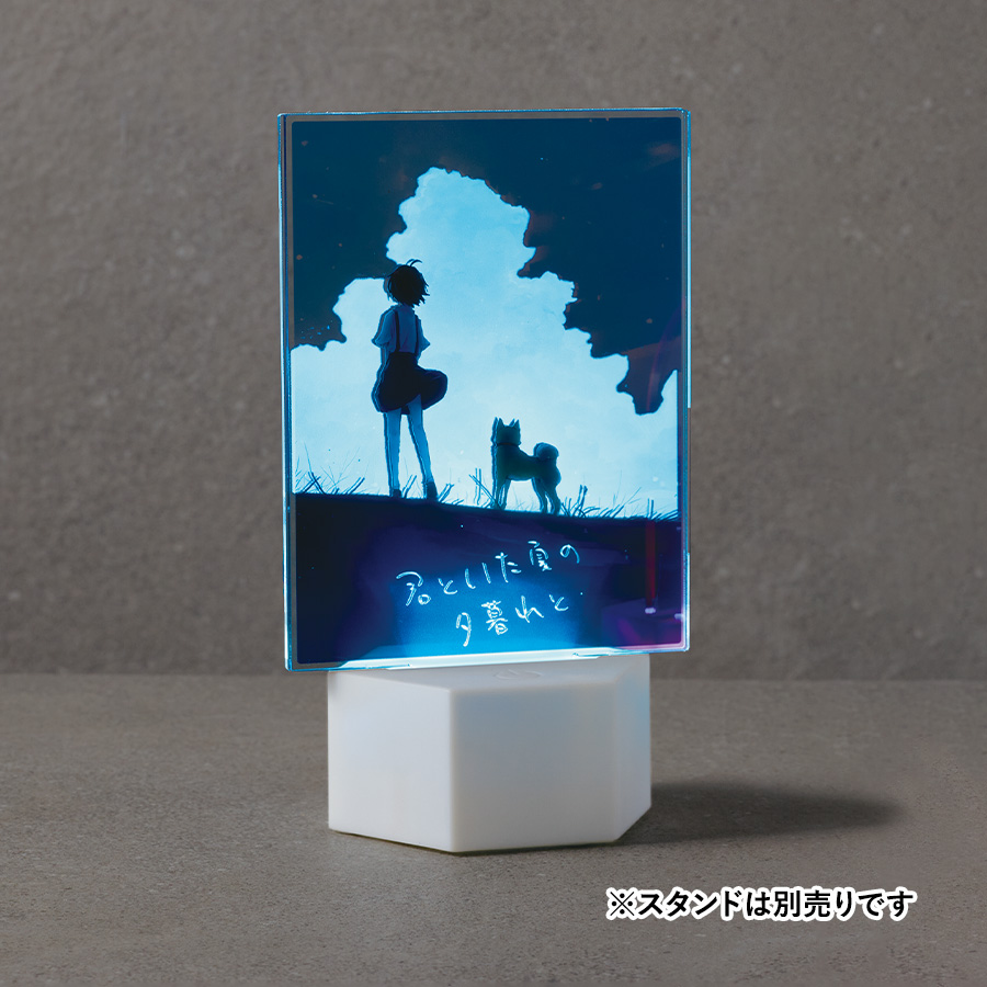 アクリルライトスタンド六角用プレートL 3mm×2枚 クリア