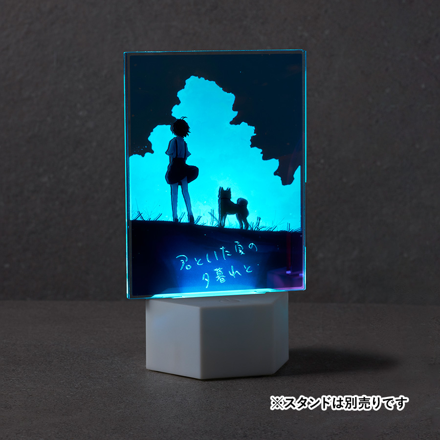 アクリルライトスタンド六角用プレートL 3mm×2枚 クリア